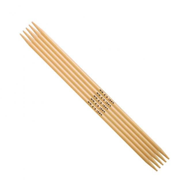 Strumpfstricknadeln Bambus 15 cm lang - Stärke 2,5 mm