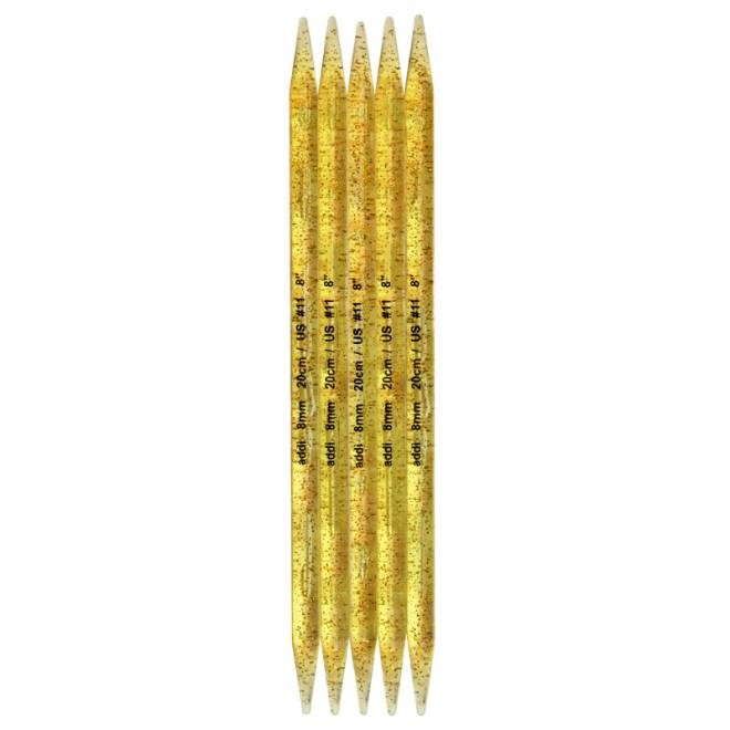 Strumpfstricknadeln Plastik 20 cm lang - Stärke 8,0 mm