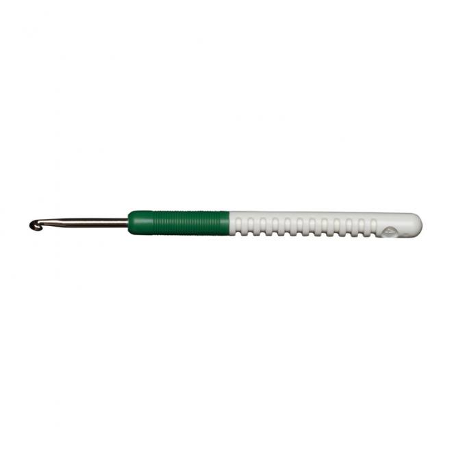 Wollhäkelnadel mit Griff Alu 15 cm lang - Stärke 4,0 mm
