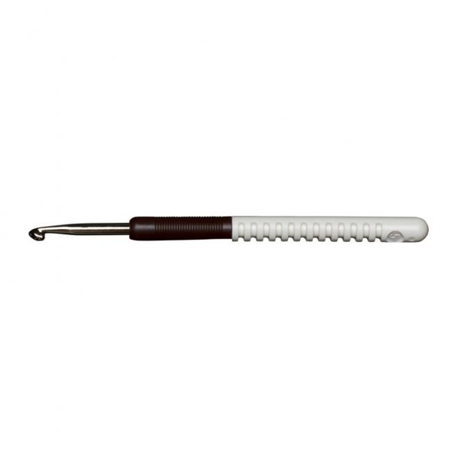 Wollhäkelnadel mit Griff Alu 15 cm lang - Stärke 5,0 mm