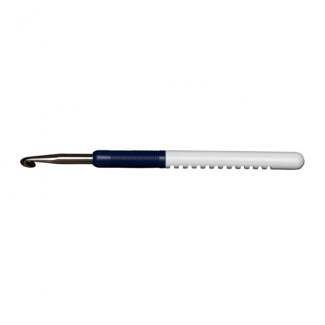 Wollhäkelnadel mit Griff Alu 15 cm lang - Stärke 6,0 mm